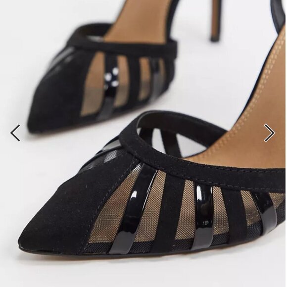 ASOS DESIGN Perfection cut out stiletto heels in black NEW - Picture 5 of 15